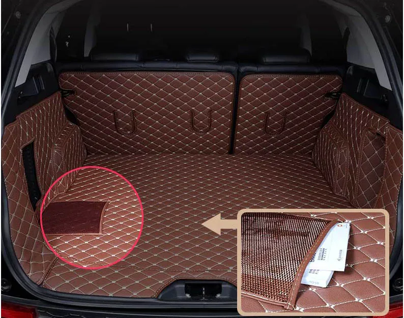 Lsrtw2017 волокна кожи багажник автомобиля коврик для land rover discovery sport 7 мест