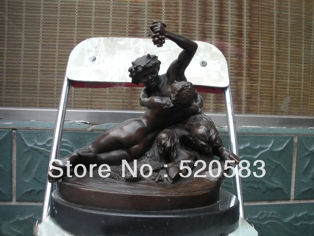 

Greek Myth HALF MAN HALF BEAST Nude GIRL BRONZE STATUE