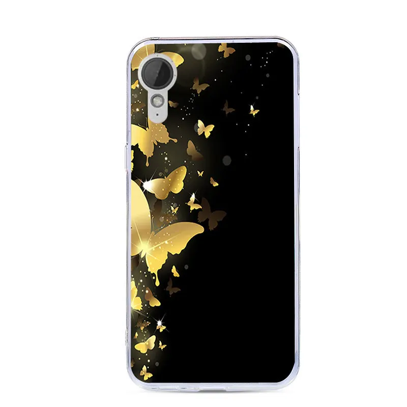 Модный чехол CALROVTE для телефона HTC Desire 10 lifestyle мягкий силиконовый с цветочным