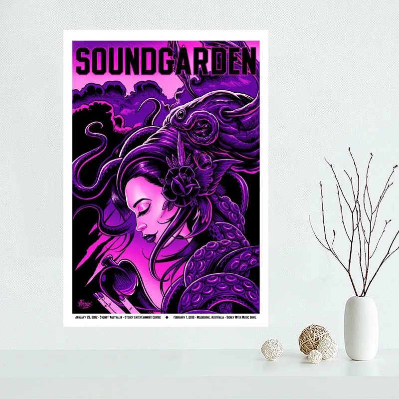 На заказ холст плакат Soundgarden художественное украшение ткань настенный печать