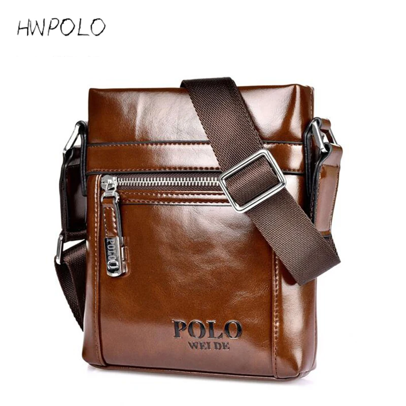 HWPOLO 2017 men messenger bag famous brand design leather briefcases men shoulder bag business Vintage crossbody