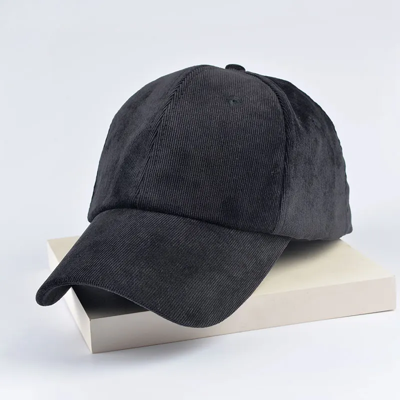 

2016 Corduroy Baseball Hats for women men Brand Casual Snapback Hat Gorra Hombre solid cappello hip hop cap casquette