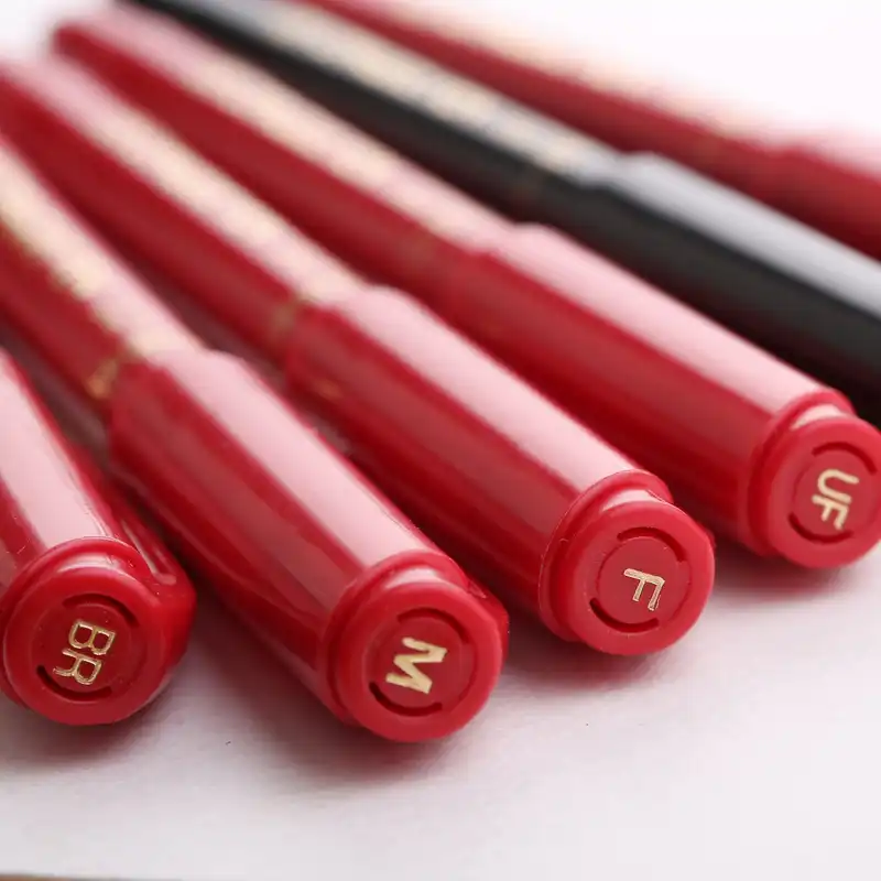 Japan Kuretake Zig Opaque Pen Red/Black Super Fine(SF 0.05mm)/UF(0.3mm)/F(0.7)/M(1.2mm)/Brush