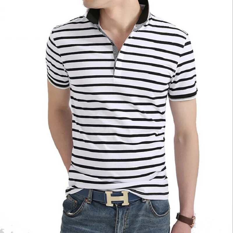 New Brand Comprison Skirt Men's Polo Shirts Cotton Korean Style Slim ...