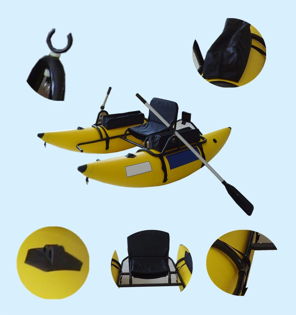 Надувная рыболовная лодка из ПВХ с сертификацией ce/желтая надувная понтонная лодка рыбацкая лодка