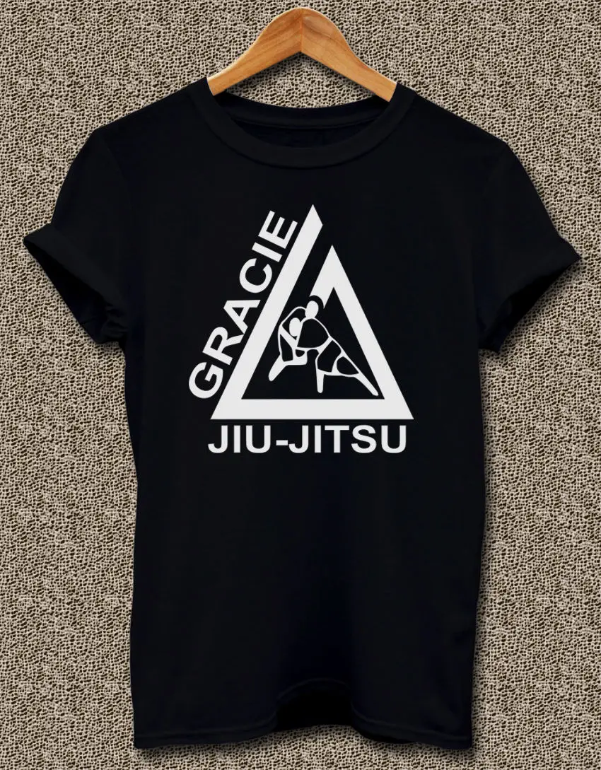 Классическая футболка Gracie Jiu-Jitsu женская и мужская рубашка | Мужская одежда