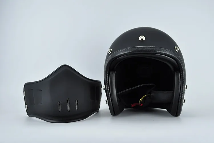 TTCO мотоциклетный шлем с открытым лицом винтажный скутер Ретро шлемы с ветрозащитным ртом персонализированный Круизный стиль M L XL XXL