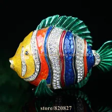 Полосатая витрина с рыбками и бусинами, Рождественское украшение, брелок в виде рыбки, дизайнерская витрина для ювелирных изделий