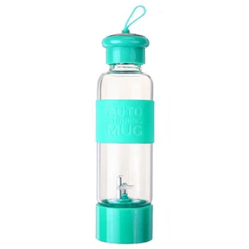 

HOT！-450Ml Portable Electric For Blender Juicer Cup Fruit Mixer Machine Smoothie Maker Bottle For Blender Glass Water Bottle-G
