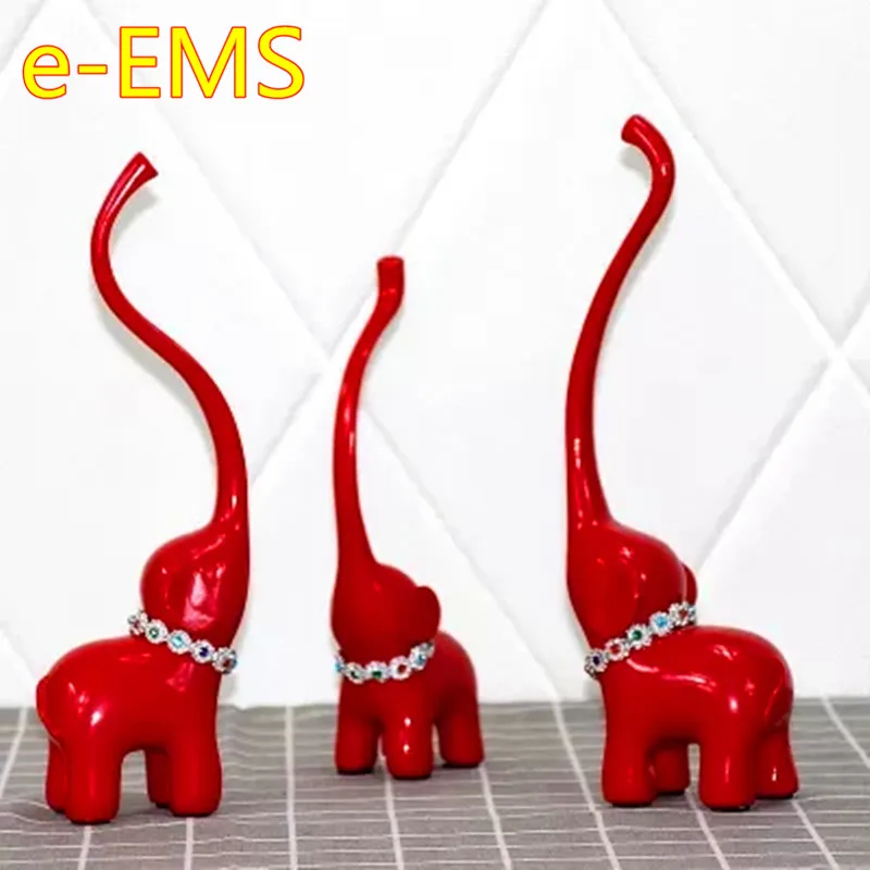 

Sample House Red Diamond Calf Elephant Kitten Fawn Creative Soft Furnishings Wedding Decoration G1767