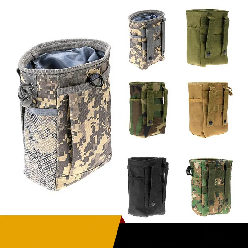 

Tactical Military Airsoft Wargame Molle Accessories Gear Phone Pouch Pack Outdoor Hunting Gun Slingshot Ammo Magazine Dump Bag