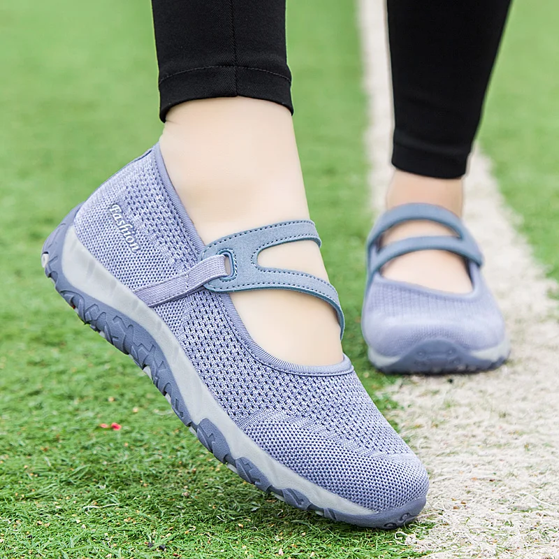 Women Flats Shoes Summer Mesh Sneakers Breathable Casual Shoes Women Loafers Lady Soft Walking Sneaker Boat Shoe Zapatos Mujer