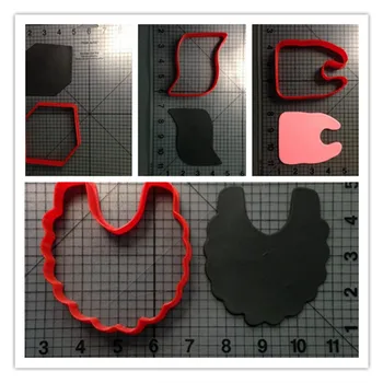 

Baby Bibs Blanket Series Cookie Cutter Set Fondant Cupcake Top Molds Custom Made 3D Printed Cake Decoration Tools Cookie Molds