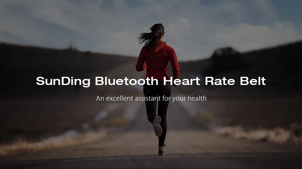 SunDing Outdoor Heart Rate Monitor Chest Strap Bluetooth 4.0 Wireless Band