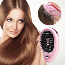 Electric Ionic Hairbrush Magic Takeout Mini Vibration Beauty Brush Head Comb Massage Home Travel Using CW29 portable electric ionic hairbrush takeout mini hair brush comb massager small