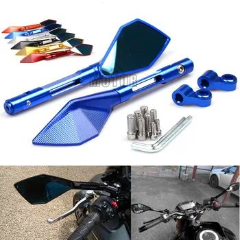 

CNC Universal Motorcycle Rearview Rear View Side Mirrors For Yamaha YZF R1/R125/R15/R1M/R25/R3/R6 BMW Kawasaki Honda Suzuki KTM