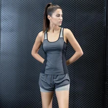 1 комплект Женский фитнес-Йога Комплект бюстгальтер и шорты спортивный комплект спортивная одежда тренировочный костюм Быстросохнущий бег, Y-101