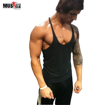 2018 Summer Bodybuilding Tank Top Men s Brand Clothing Fitness Singlet Sleeveless Cotton Workout Stringer Regatas