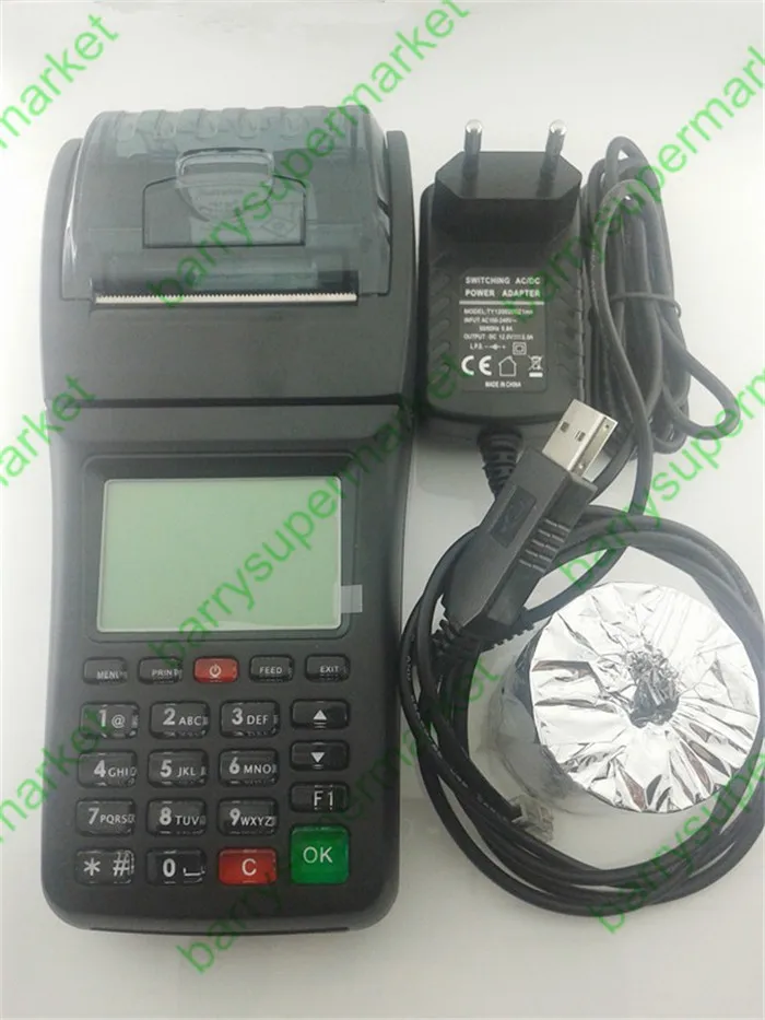 

Handheld pos thermal printer GPRS SMS two ways for remote orders messages POS Systems