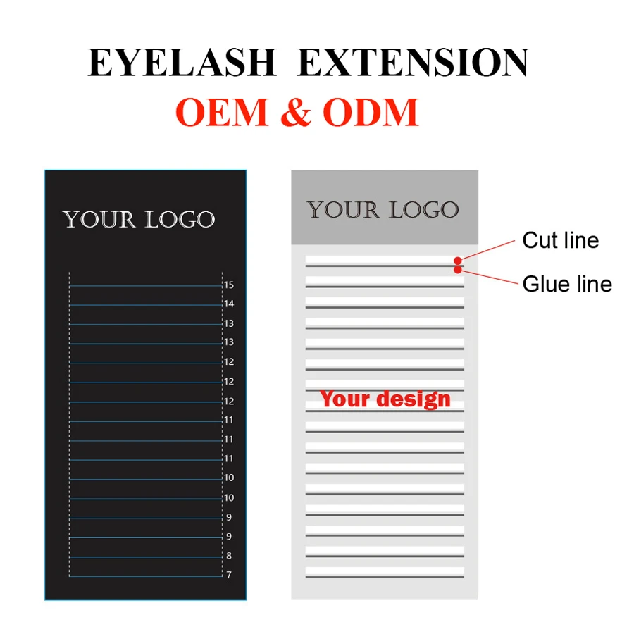 Накладные ресницы GLAMLASH OEM ODM с логотипом бренда частного заказа накладные