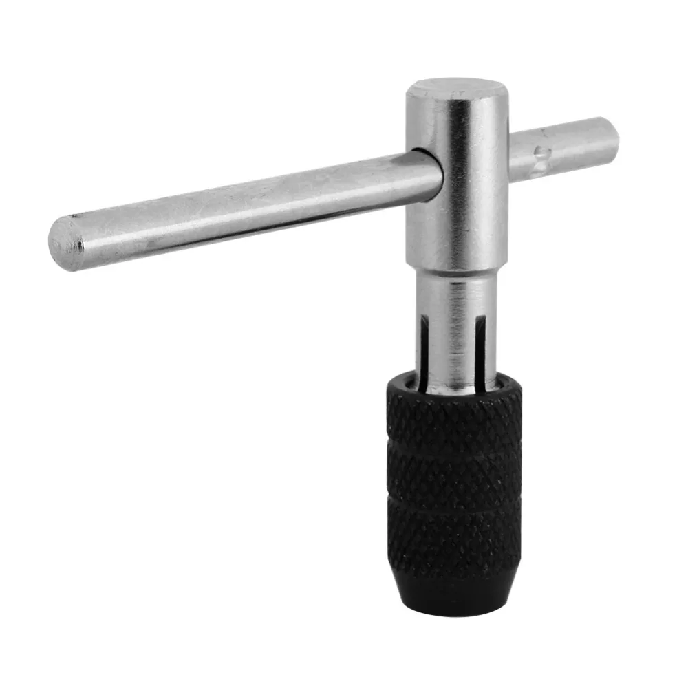 

T-tapping Tap Wrench Adjustable Screw Tapping Threading Taps Reamer M3-M6(1/8"-1/4") Screw Tap Holder T-Handle Tap Wrench Chuck