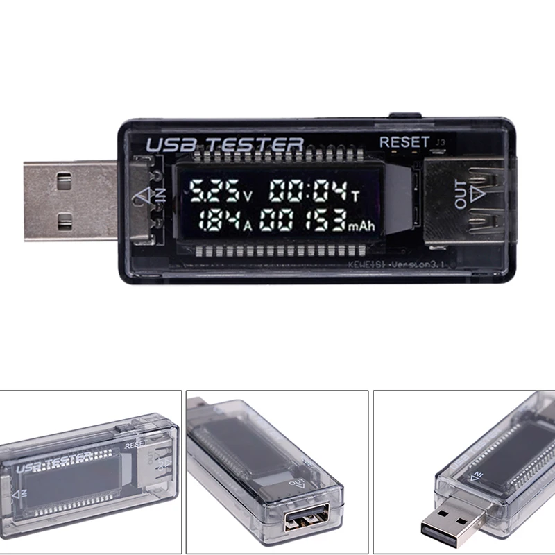 2019 USB Tester Detector Volt Current Voltage Doctor Charger Capacity Plug And Play Power Bank Tester Meter Voltmeter Ammeter