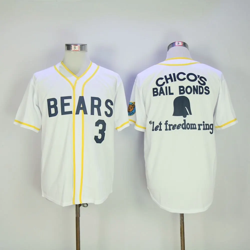 12 Tanner Boyle Bad News Bears Movie 1976 Chico's Bail Bonds WHITE Men