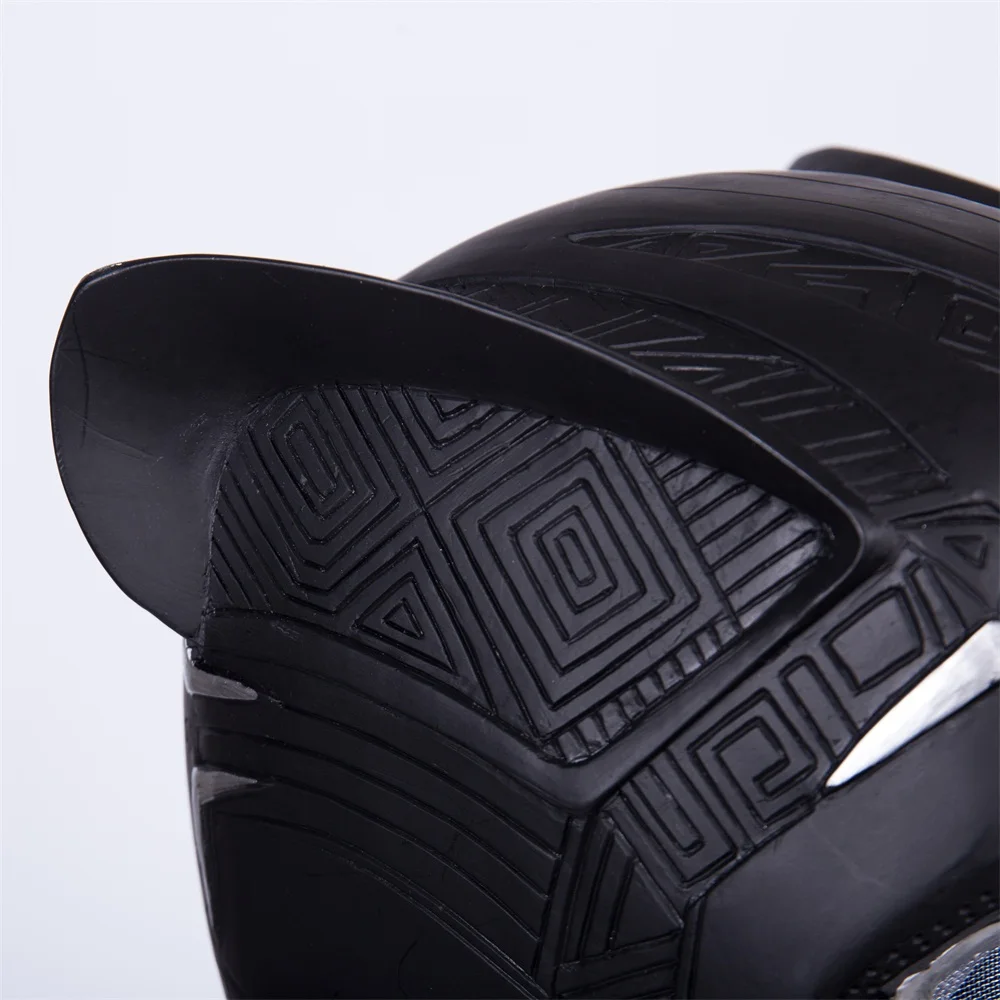 2018 New Black Panther Helmet Cosplay T'Challa Mask Halloween Party Helmet Prop (11)