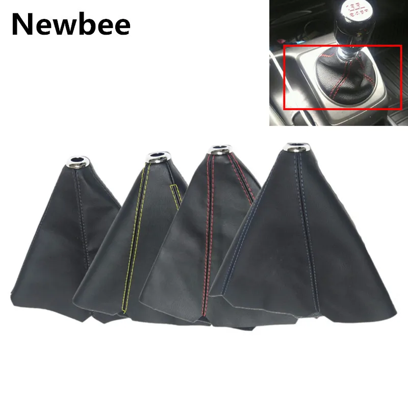 

Universal Car Gear Shift Collars Covers PU Leather Gear Stick Shifter Knob Boot Gaiter Case for Toyota Honda BMW VW Benz Opel