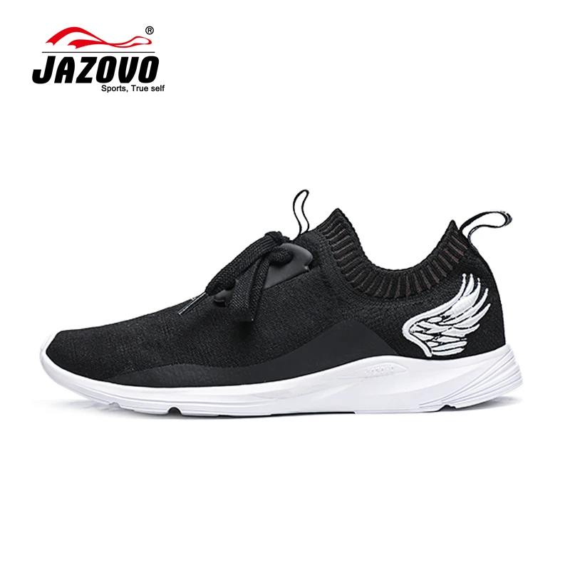 Prix pour 2016 JAZOVO Chaussures De Course Léger Mesh Sport Chaussures Noir Blanc Jogging Sneakers Pour Homme En Plein Air Plat Tendance de Marche Chaussures Prix pour 2016 JAZOVO Chaussures De Course Léger Mesh Sport Chaussures Noir Blanc Jogging Sneakers Pour Homme En Plein Air Plat Tendance de Marche Chaussures