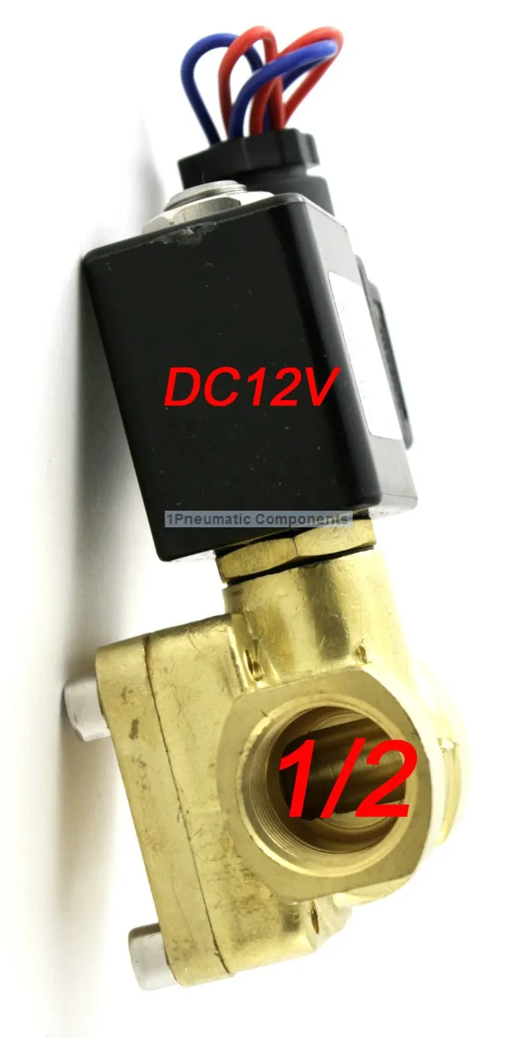 High Quality 1/2'' 230 PSI Electric Solenoid Valve 12VDC Normally Open
