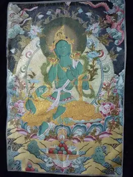

Tibet Nepal tara hair golden Buddha guanyin exorcism peace wealth thangkas