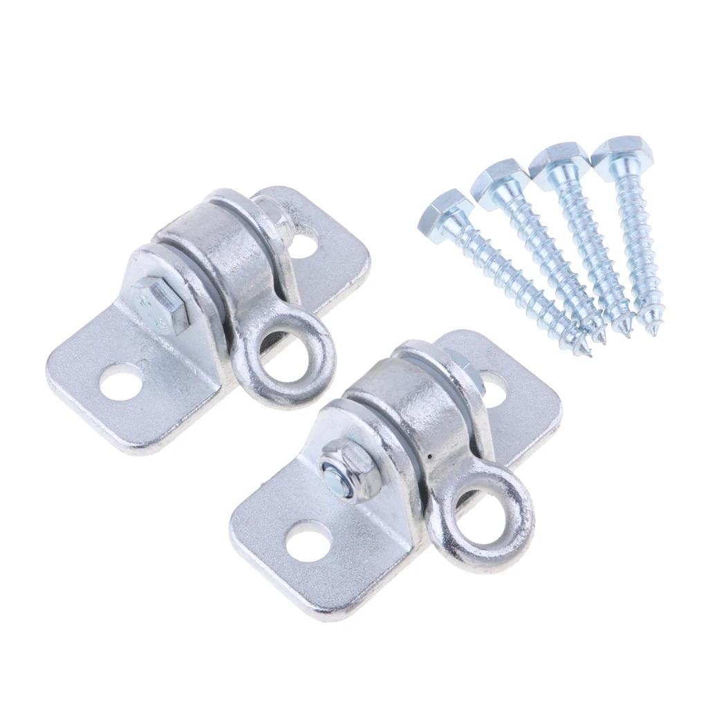 Perfeclan 1 Pair Swing Hanging Hooks Chain Anti-rust Hammock Ceiling Kits With 4 Screws for Swings Sandbag 