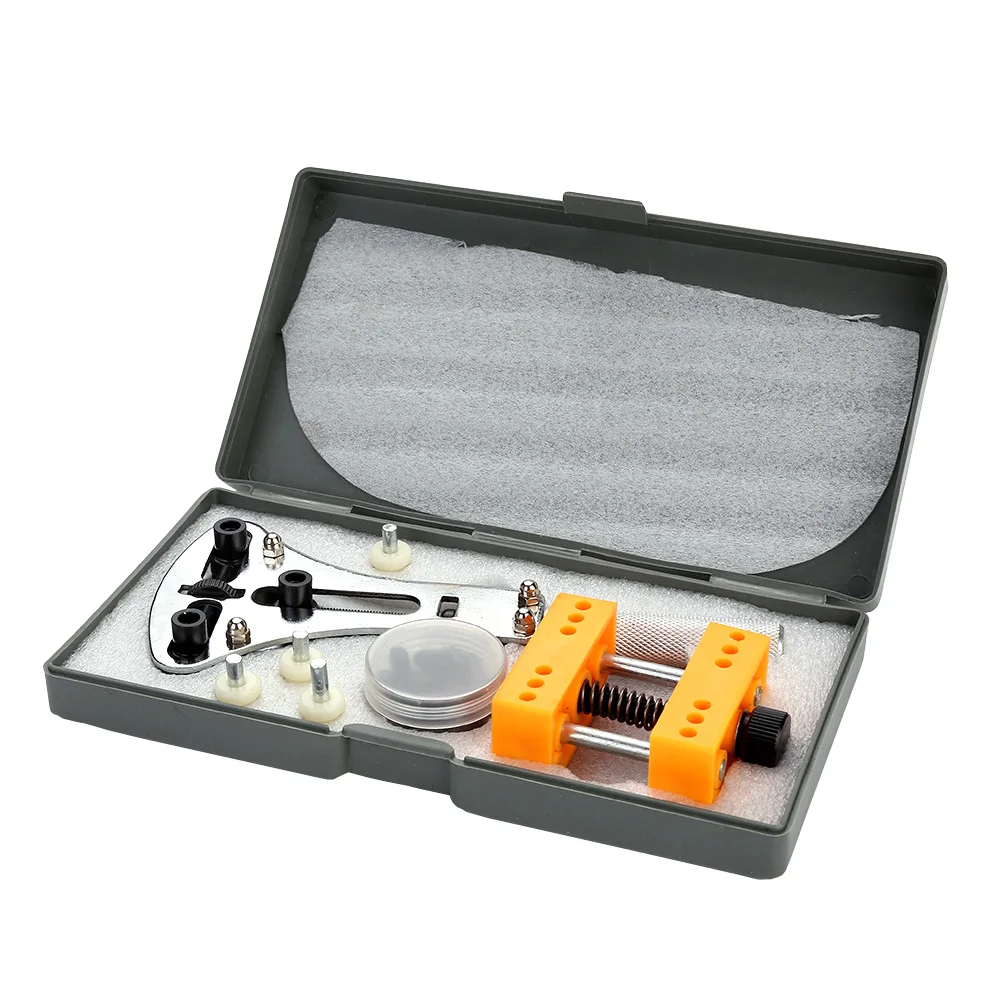 

2Pcs Three Jaw Watch Case Opener Holder Watchmaker Watch Repair Tool Kit Set Battery Replacement Watch Repair Tool Kit