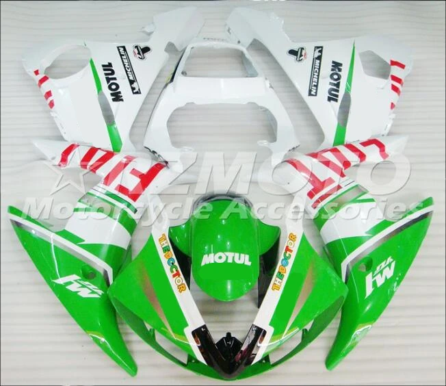 Мотоциклетный обтекатель abs для YAMAHA YZF-R6 03 04 05 YZFR6 2003-2005 впрыска Bodywor захватывающие зеленого и белого цвета, ACE № 699