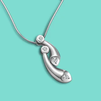 

New 925 sterling silver necklace female creative cactus pendant necklace silver snake chain 46cm length birthday present bijoux
