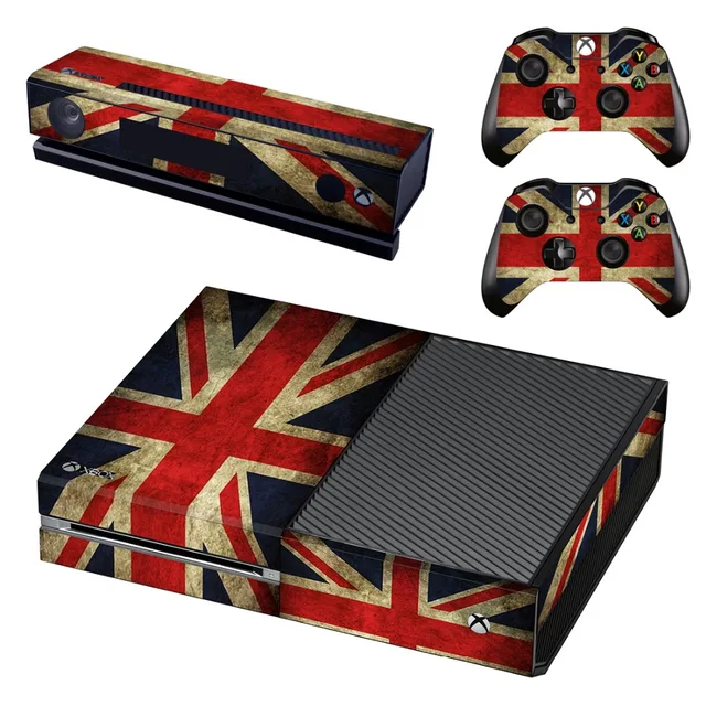 Special Offers Hot Selling UK Flag Skin Sticker Cover for Microsoft Xbox one 1 Console and Controller Covers Sticker bomb stickers for x box