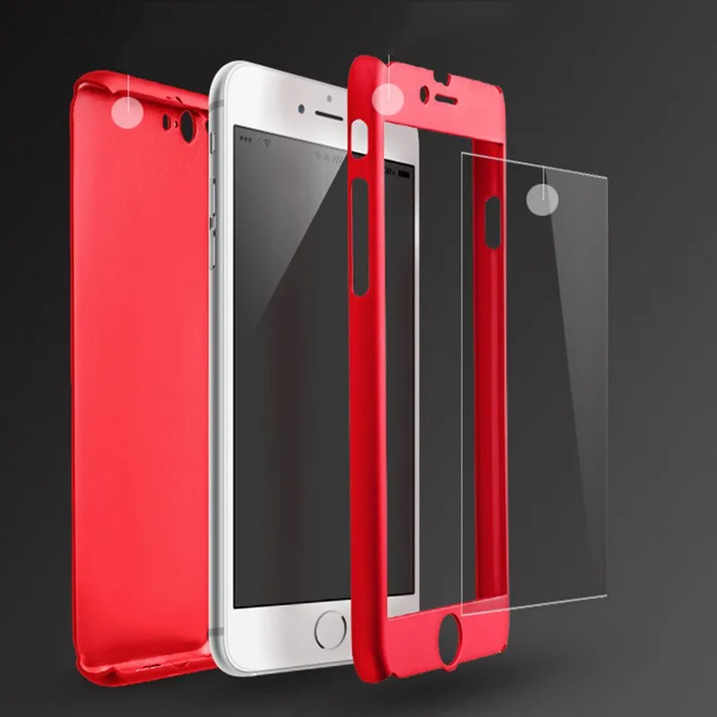 

Explosion-proof Tempered Glass Screen Protector for iphone 6 6s 7 plus 6plus 6splus full body 360 case