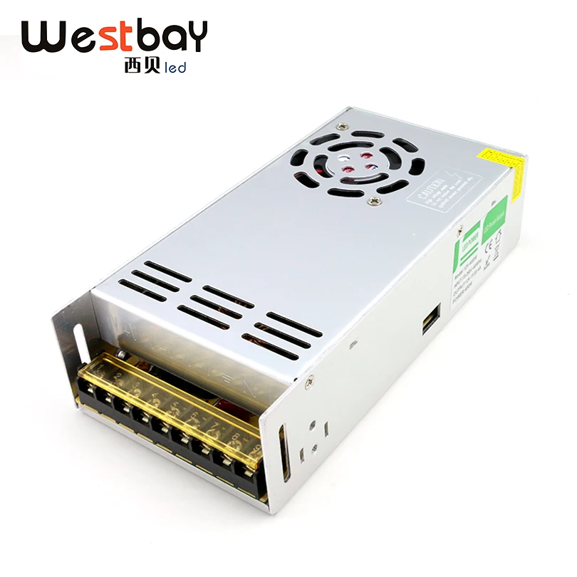 

Westbay 12V Power Supply DC to AC Transformer 260V to 12V LED Driver 400W Power Supply For LED Strip Aluminum Power Adapter