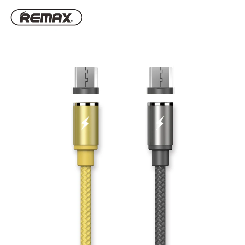 Remax 1M(3.3ft) Gravity Series LED Magnetic Cable for Samsung S7 Micro USB Devices Mobile Phone Cable Magnet Charger Cable