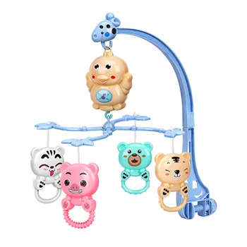 

Musical Crib Mobile Bed Bell Kawaii Animal Baby Rattle Rotating Bracket Toys Giraffe Holder Wind-up Music Box Bed Bell