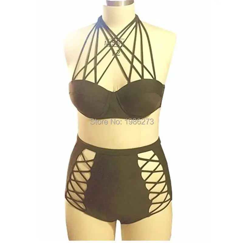 Free Shipping S ~ XL Swimwear Mesh High Waist Bikini Set JKP389 HTB1FlzMNpXXXXb8aXXXq6xXFXXX6 - Free Shipping S ~ XL Swimwear Mesh High Waist Bikini Set JKP389