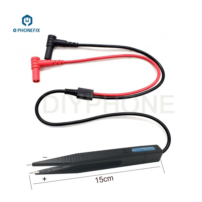 

PHONEFIX Multimeter Probe Wire Pen Tweezers for Measuring resistor Capacitor SMD Components for Phone PCB Motherboard Repair