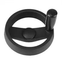 1 шт. 2-спицевый токарный станок ручное колесо пластиковый маховик с вращающейся ручкой для фрезерного станка 2 размера высокое качество