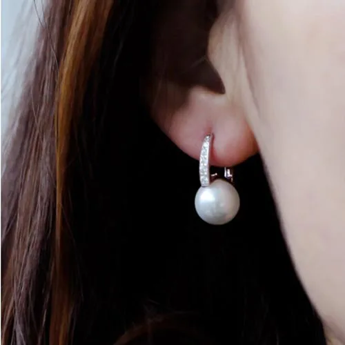 Женские серьги гвоздики из серебра 925 пробы с жемчугом|stud earrings|earrings fashionearrings for |