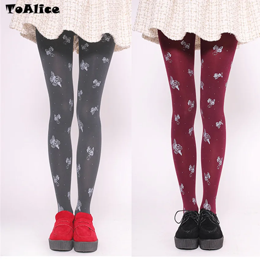 Kawaii Wholsale Brand Tights Pantyhose Womens Velvet Tights Lolita 120D