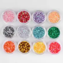 12 Box Diamonds Dazzling Tips Nail Sticker Sequins Colorful Nail Art Decoration fashion hot drop shipping 17augu25