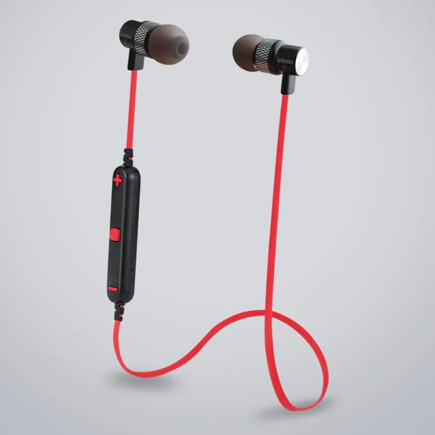 Ipipoo Bluetooth 4,2 наушники водонепроницаемые спортивные наушники Встроенный микрофон магнитное притяжение с зарядным кабелем наушники для iPhone
