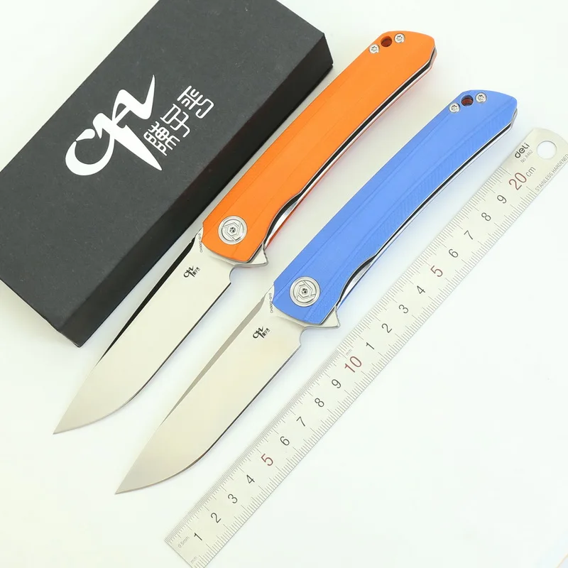 

CH 3002 Folding Knife D2 Blade Ball Bearing G10 Handle brand new pocket hunting knife outdoor gears satin blade Camping knives