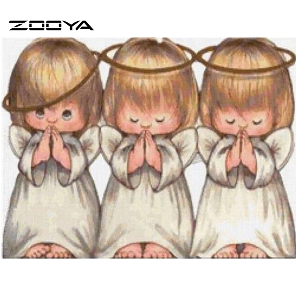 ZOOYA вышивка крестиком алмазная живопись стразы набор из смолы холст для поделок